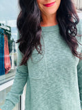 Slub Yarn Sweater - Spruce