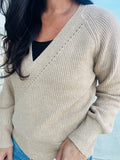 Wrap Sweater - Camel