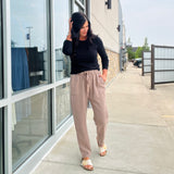 Tencel Tapered Pants - Cocoa