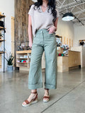 Ankle Wide Pant - Olive