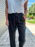 Tencel Ankle Pant - Vintage Black