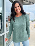 Slub Yarn Sweater - Spruce
