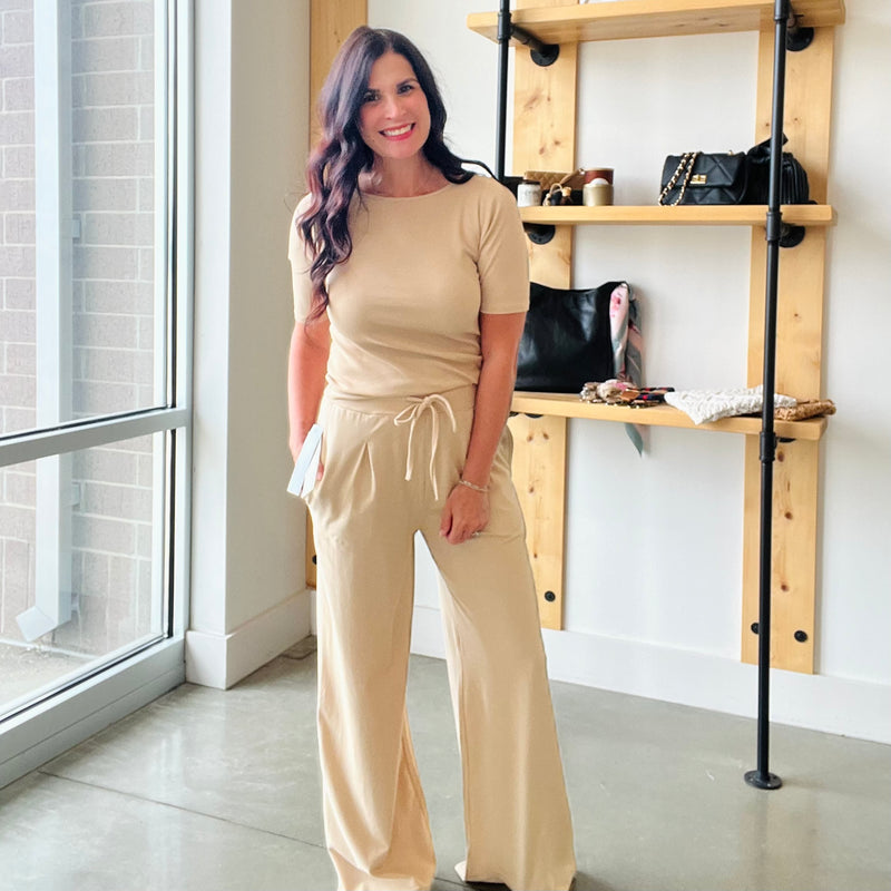 Vintage Ease Pima Cotton Set: TAUPE