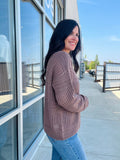 Crochet Sweater - Chocolate