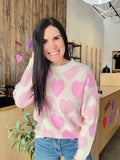 Hearts & Pearls Knit Sweater