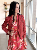 Floral Button Down Mini Dress