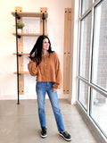 DOORBUSTER Lantern Sleeve Top in Camel
