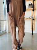 Denim Overall in Mocha