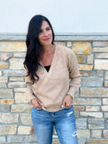 Wrap Sweater - Camel