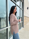 Slub Yarn Sweater - Mocha