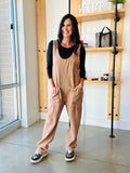 Denim Overall in Mocha