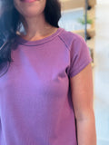 Raglan Crew Neck Top - Orchid