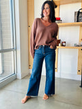 Lovervet Mid Rise Wide Leg Denim