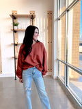 Scuba Relaxed Crop Sweatshirt