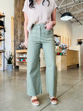 Ankle Wide Pant - Olive