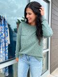 Slub Yarn Sweater - Spruce