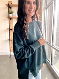 Exposed Seam Detail Sweatshirt