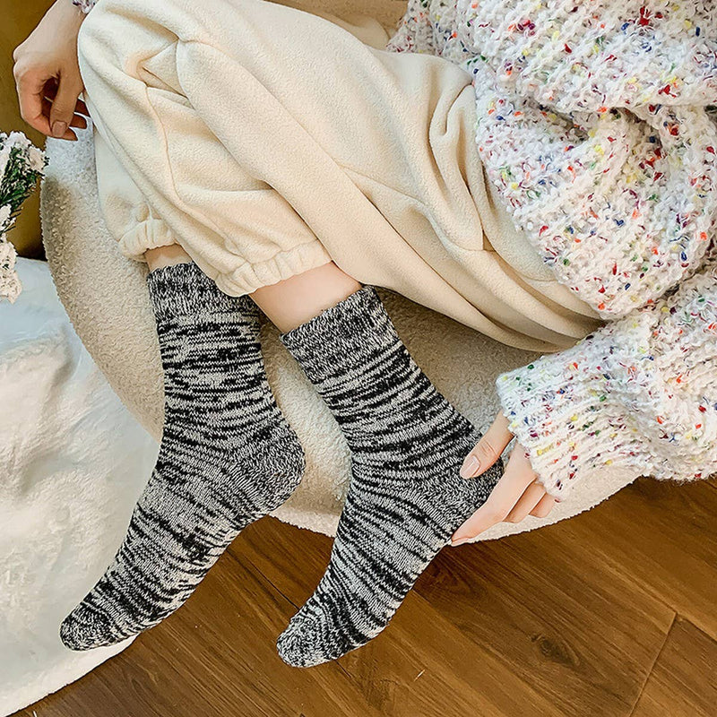 THICK WARM TERRY SOCKS  Black