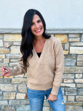 Wrap Sweater - Camel