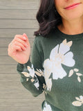 Fall Floral Printed Sweater