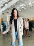 Cozy Open Cardi - Mocha