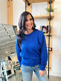 Relaxed Scuba Sweatshirt - Cobalt