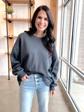 Fleece Drop Shoulder Sweatshirt