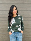 Fall Floral Printed Sweater