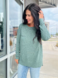 Slub Yarn Sweater - Spruce
