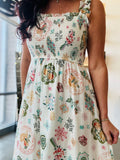 A Walk in the Country Smocked Midi Dress