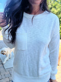 Slub Yarn Sweater - Off White