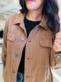 Tencel Button Up Jacket - Clay