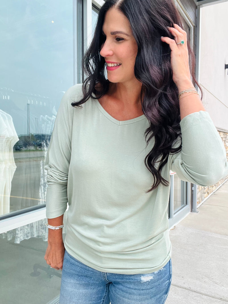 Modal Dolman Top - Sage