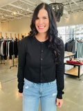 Button Up Cardi - Black