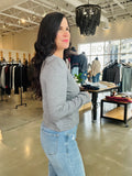 Button Up Cardi - Gray