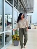 Tencel Tapered Pants -Dark Olive
