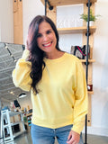 Relaxed Scuba Sweatshirt - Creamy Yellow