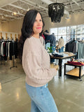 Floral Cable Knit Sweater