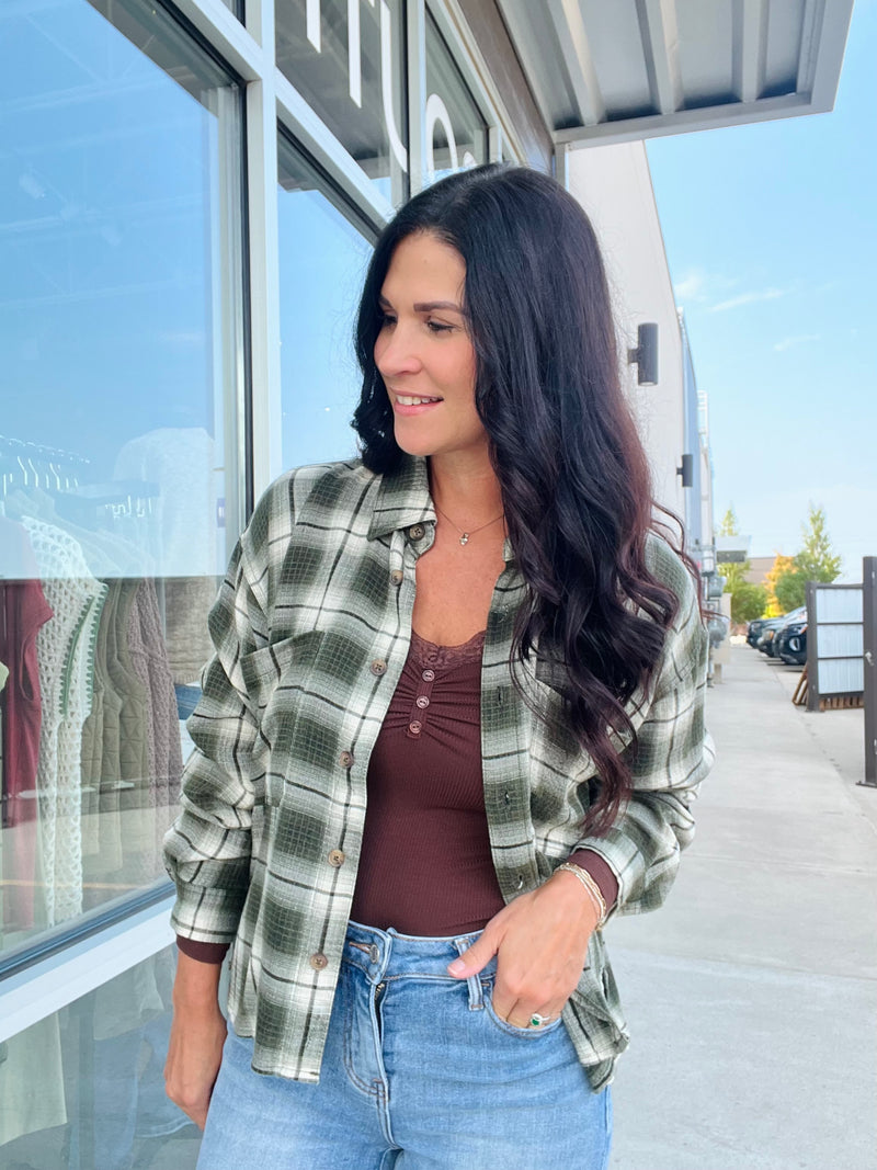 Flannel Olive Multi