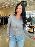 Button Up Cardi - Gray