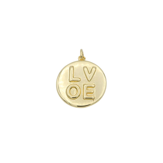 Charm Bar - Love Coin Heart Charm