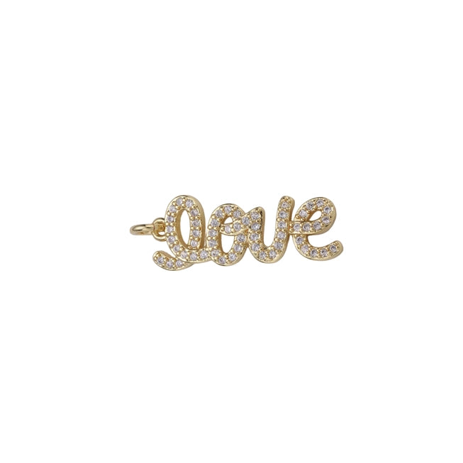 Charm Bar - Cursive Stone Love Charm