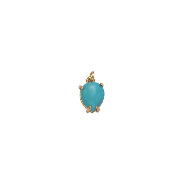 Charm Bar- Turquoise Stone Charm