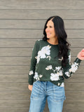 Fall Floral Printed Sweater