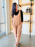 Denim Overall in Mocha