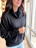 Dolman Sleeve Funnel Neck