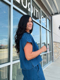 Dark Chambray Top