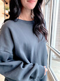 Fleece Drop Shoulder Sweatshirt