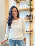 Crochet Pullover - Off White