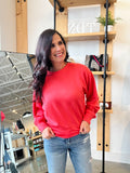 Relaxed Scuba Sweatshirt - Coral